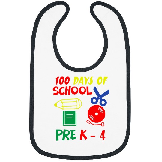 Kids 100 Days of School PreK 4 100th Day of Pre Bibs