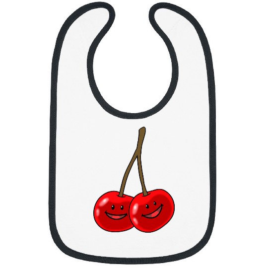 Cherry cherries drawing children fruit fruits fruit summer Bibs