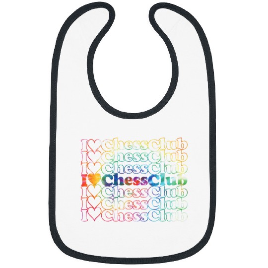 Chess Club Tie Dye Cool vintagess Inspired Bibs