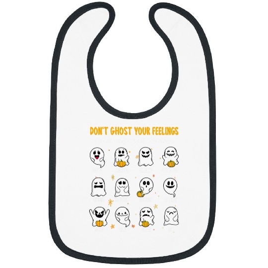 Halloween School Counselor Dont ghostss Your Feeling Teacher Bibs