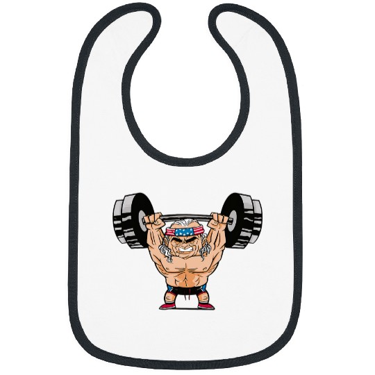 Bench Press Gift GYM Muscle Benjamin Franklin Bodybuilding Bibs