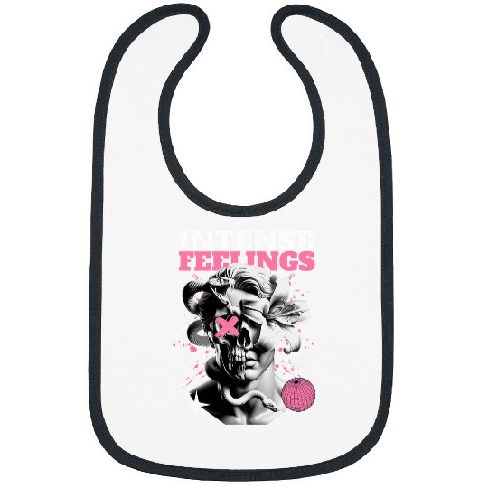 Intense Feelings Motivational Renaissance Graphic Art Design Bibs