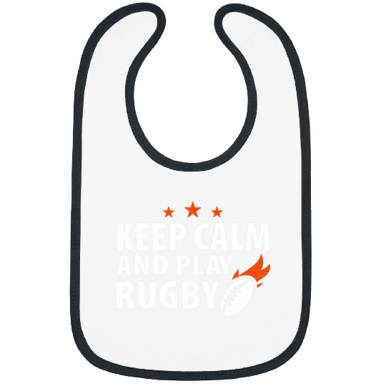 Sports Keep Calm Play Rugby Tees Men Women Kids Gift 1 Bibs