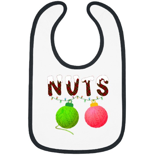 Chest Nuts Matching Chestnuts Crochet Christmas Couples Nuts Bibs