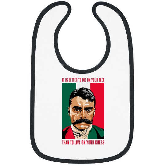 Emiliano Zapata Mexico History Icon Bibs