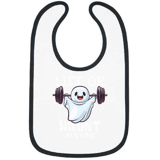 ghostss Weightlifting Funny ghostss Workout Halloween Bibs