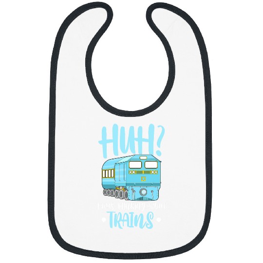 Funny Railway Graphic Railroad and Train Lovers Cowcatcher 1 Bibs