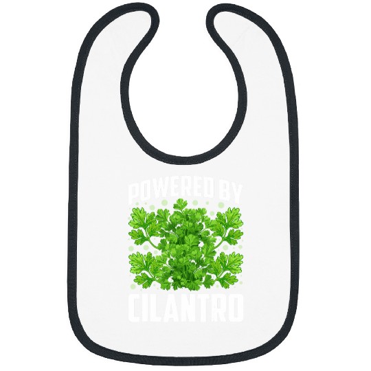 Powered by Cilantro Cilantro Day Cilantro Hater Funny Food Bibs
