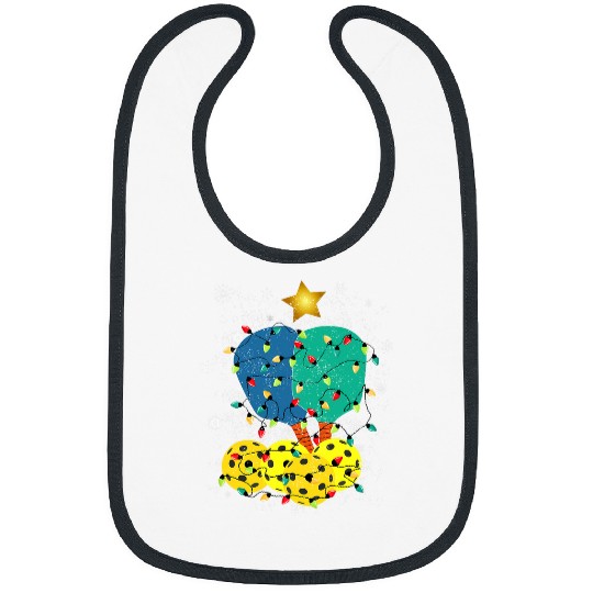 Pickleball Christmas Santa Pickleball xmass Lights Bibs