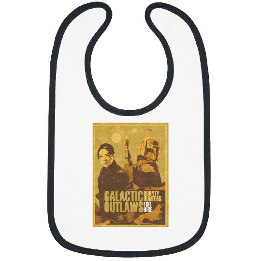Star warss The Book of Boba Fett Fennec Galactic Outlaws Bibs