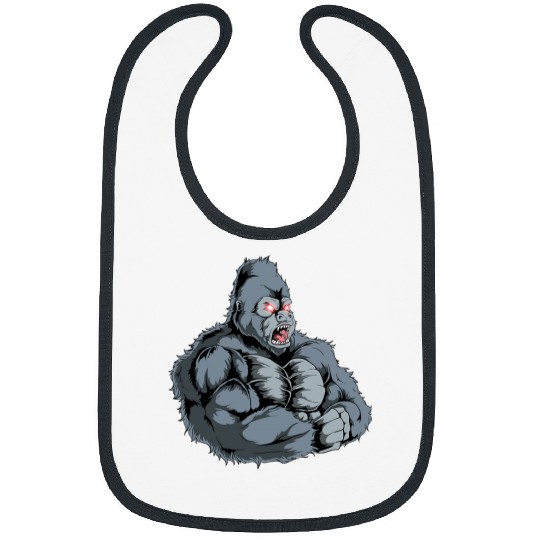 Gorilla Powerlifter Strongman Weightlifting Workout Gym Ape Bibs
