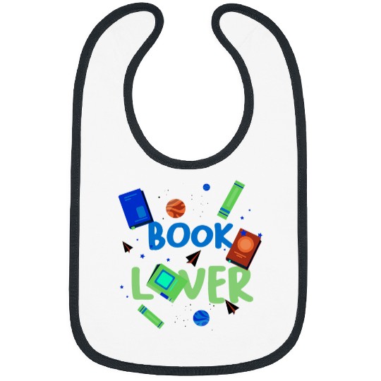 Happy Books Reader Book Lover Bibs