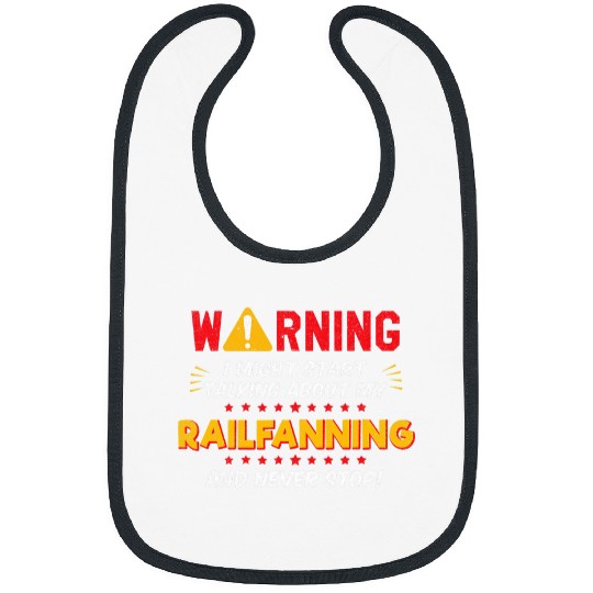 Funny Railfanning Rail Fan Train Buff Joke Graphic Bibs