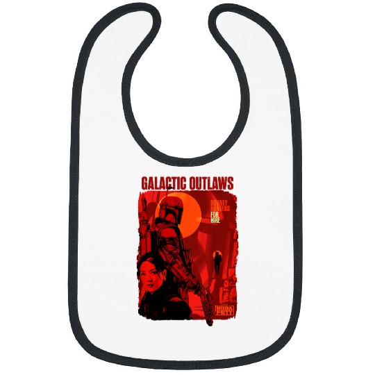 Star warss The Book Of Boba Fett Galactic Outlaws Color Pop Bibs