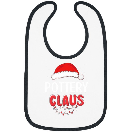 Pottery Santa Claus Christmas Matching Costume Bibs