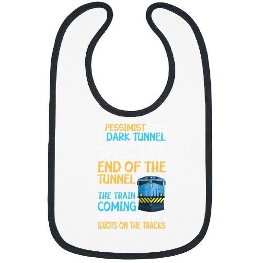 Funny Railroad Train Engineer 3 Idiots On The Tracks Bibs