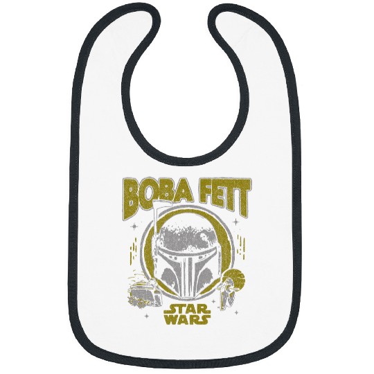 Star warss The Book Of Boba Fett vintages Helmet Logo Bibs