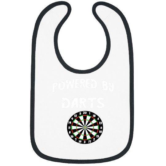 Powered By Darts Arrow Game Bullseye Dart Player Dartboard Bibs
