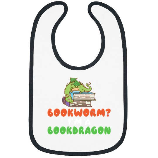 Reader Reading Book Lover Book Dragon Literature Bookworm Bibs