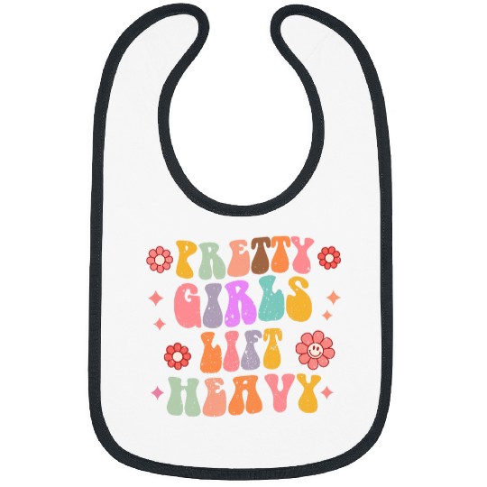 Pretty Girls Lift Heavy Retro Fitness Weightlifting Workout Bibs
