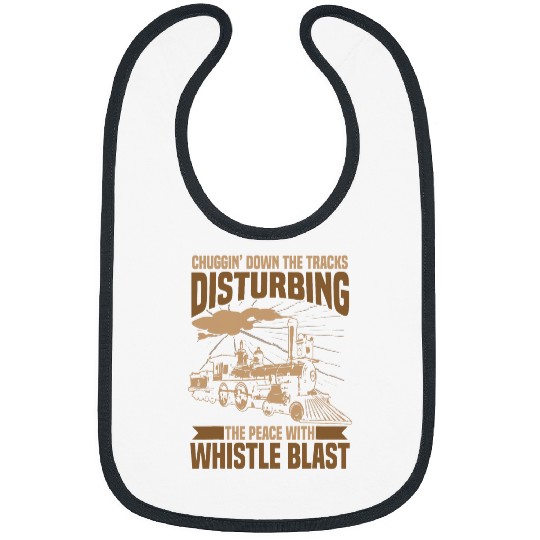 Locomotive Railroad Train Bibs