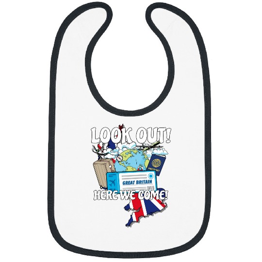 Look Out Britain Here We Come Matching Family Vacation Trip Bibs
