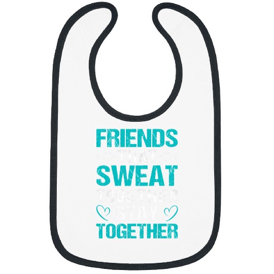 Gym Friends Bodybuilding Workout Weightlifting Exercise Bibs