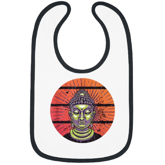 Growing Zen Buddha Yoga Mindfulness Peace Hippy Meditate Bibs