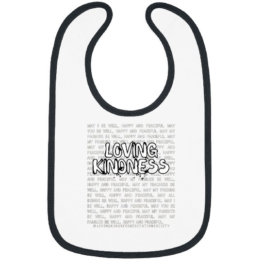 Loving Kindness Meditation Yoga Mindful Metta Wish Blessing Bibs