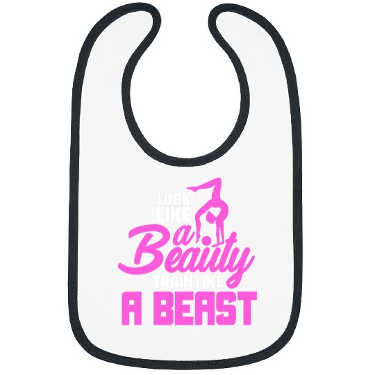 Look Like A Beauty Train Like A Beast Gymnastics Gymnasts Bibs