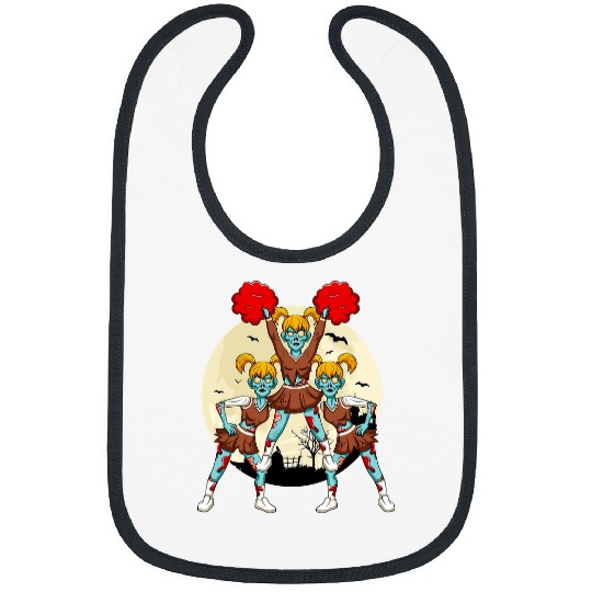 Halloween Zombie Cheerleading Design For Costume Idea Bibs