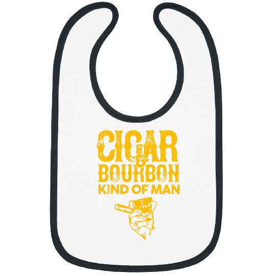 vintagess Retro Cigar Bourbon Kind of Man graphics tee 1 Bibs