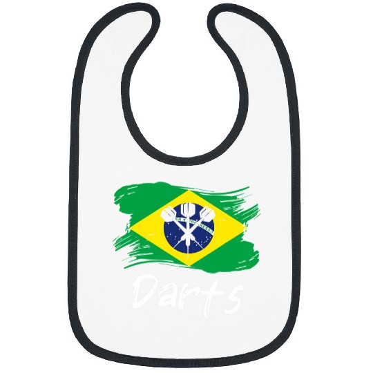 Darts Brazilian Flag Dart Throwing Brazil Country Dartist Bibs