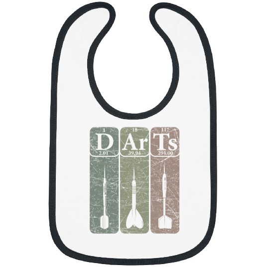 Darts Periodic Table Elements Darts Player Retro Dart Bibs