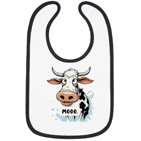 Moo Cow Bull Farm Animal Dairy Livestock Lover Farmer Bibs