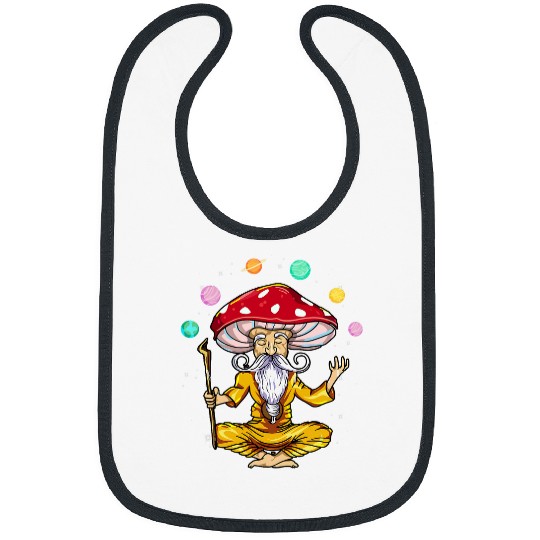 Mushroom Buddha Zen Yoga Bibs