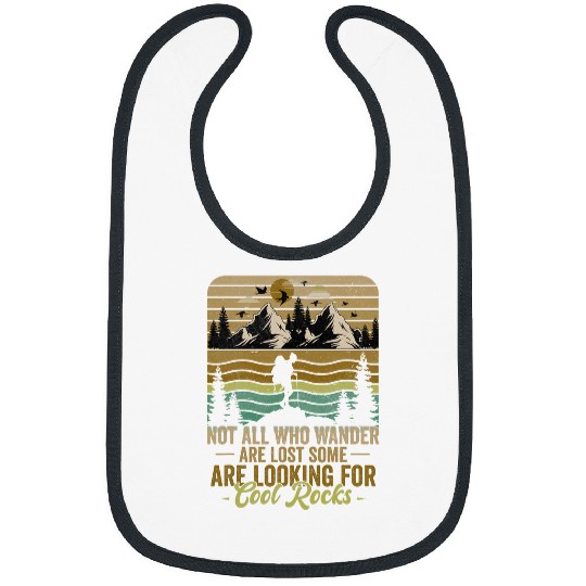 Not All Who Wander Are Lost funny Outdoor Hiking Traveling Bibs