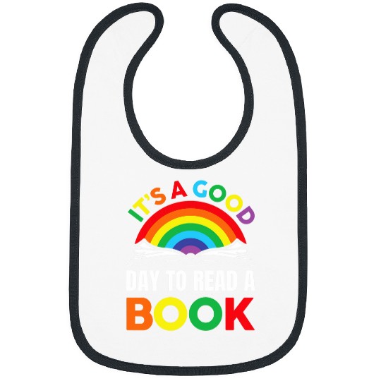 Rainbow Reading It s a Good Day to Read a Book Teacher Bibs
