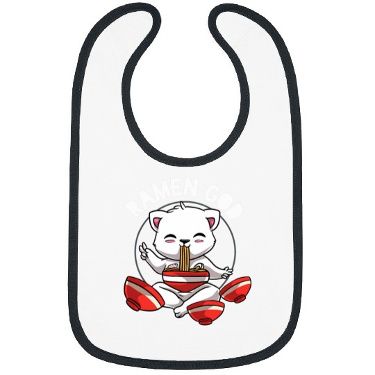 Ramen God Kawaii Cat Japanese Anime Otaku Manga Noodles Bibs