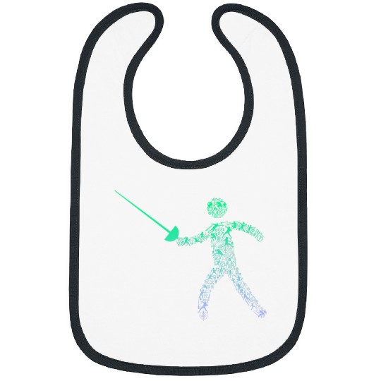 Fencing Icon for Fencer swordssfighting Boys Fencing Bibs