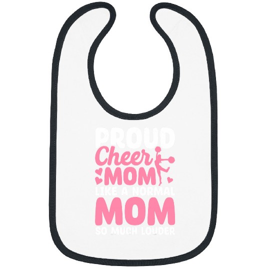 Funny Cheerleading Cheerleader Cheer Squad Cheer Mom Louder Bibs