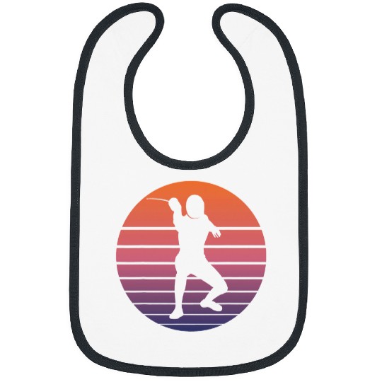 Fencing duel retro vintagess sun Bibs