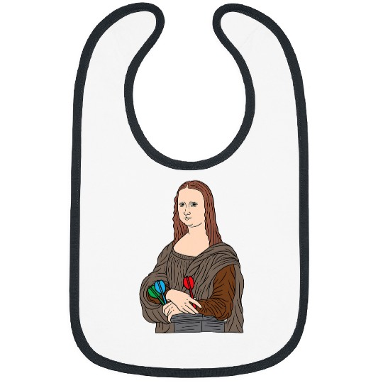 Mona Lisa by Leonardo Da Vinci Darts Player Classic Art Bibs