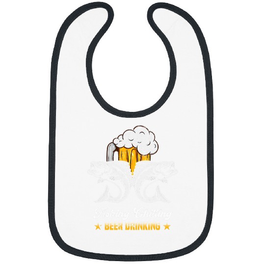 Mens Fishing Chilling Beer Drinking Trout Fishing Angler Bibs