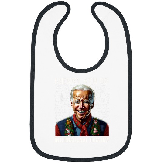 International Yoga 4th Of July Funny Joe Biden Memorial 1 Bibs