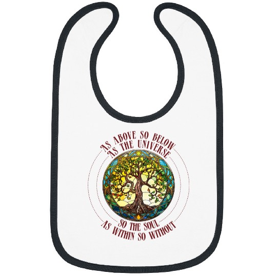 As Above So Below Find Inner Yoga Peace and Harmony Bibs
