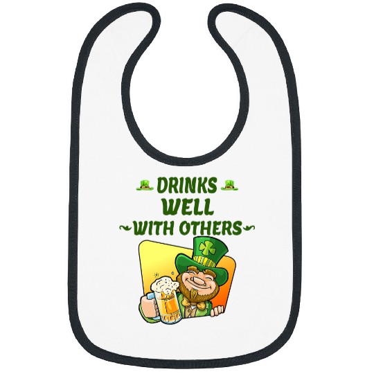Drink Well with Others St Patricks Day Drinking Team Bibs