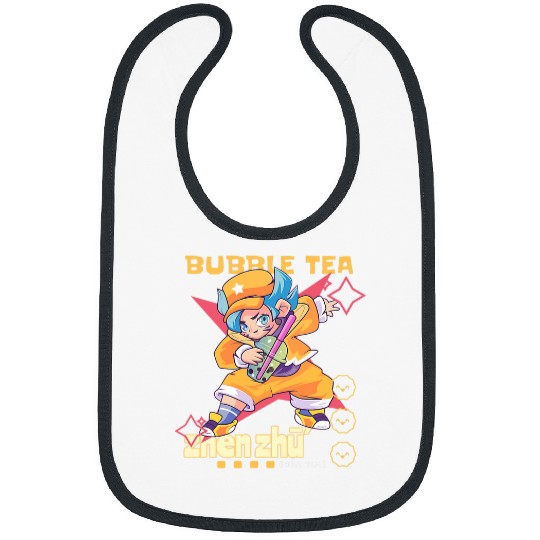 Bubble Tea Pearl milk Boba milk Boba tea Nai cha Tapioca 3 Bibs