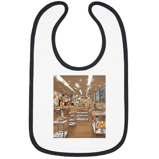 Art Class Pizza And Beer Gallery Exhibit Design Bibs