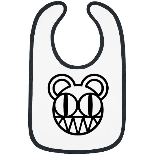 Radiohead Black Bear Head Bibs